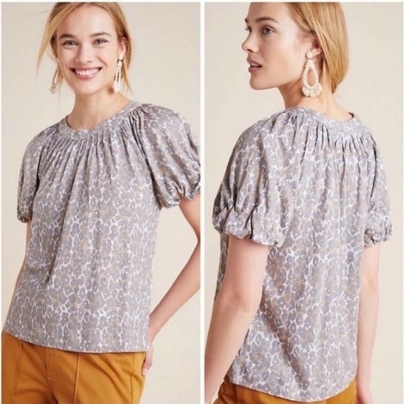 Maeve by Anthropologie size XXSmall P leopard print top - Picture 2 of 6